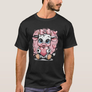 Rosa Schleife Coquette Mädchen Damen Mädchenhafte T-Shirt