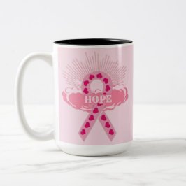 Rosa Schleife der Hoffnung Rosa Tasse