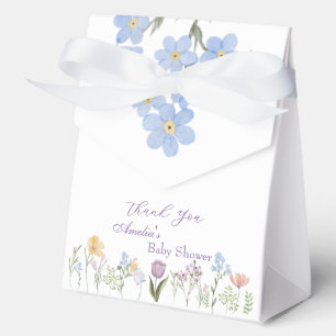 Rosa Schleife Floral Aquarell-Baby-Party Geschenkschachtel
