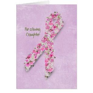 Rosa Schleife für die Tochter