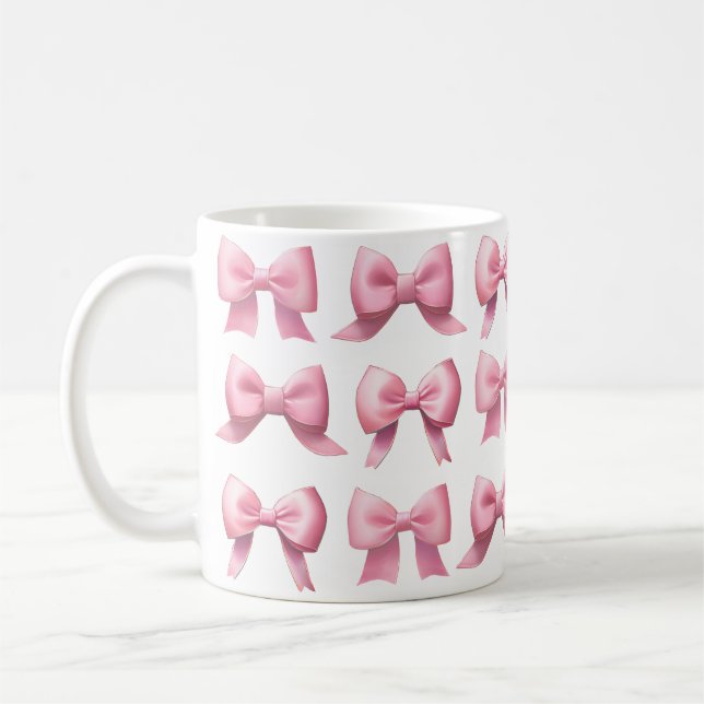 Rosa Schleife Kaffee/Tee Tasse (Links)