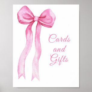 Rosa Schleife - Karten & Geschenke Poster