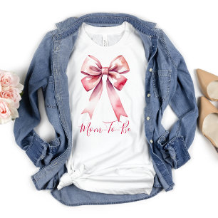 Rosa Schleife Kokette werdende Mutter  T-Shirt