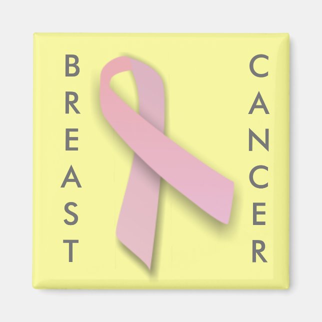 Rosa Schleife - Magnet (Vorne)