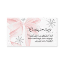 Rosa Schleife Schnee in Liebe Bücher für Baby