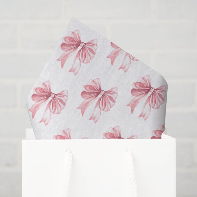 Rosa Schleife Seidenpapier (Geschenktüte)