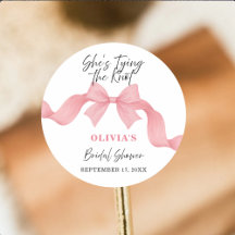Rosa Schleife Sie heiratet Kleiner Braut- Shower