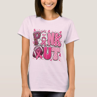 Rosa Schleife Sonnenblume Florales Brustkrebs-Supp T-Shirt