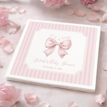 Rosa Schleife und Streifen Coquette Mädchen Baby-P