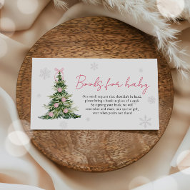 Rosa Schleife Weihnachtsbaum Bücher für Baby Baby  Begleitkarte