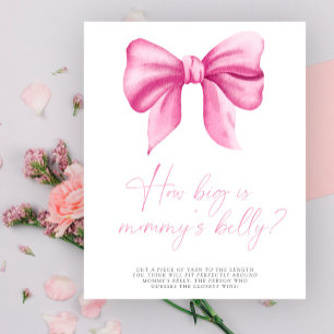 Rosa Schleife - wie groß ist Mamas Bauch Spiel  Poster