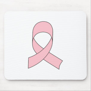 Rosa Schleife Zeichnend Mousepad