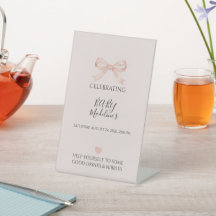 Rosa Schleifen-Coquette-Baby-Party