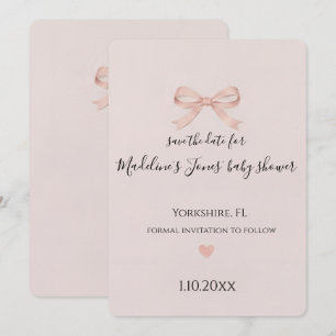 Rosa Schleifen-Coquette-Baby-Shower-Save-the-Date-