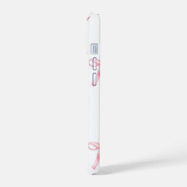 Rosa Schleifen-iPhone-Hülle iPhone 15 Hülle (Linke Seite)
