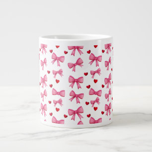 Rosa Schleifen Jumbo-Tasse