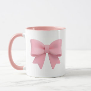 Rosa Schleifen-Kaffeetasse 🎀 Tasse