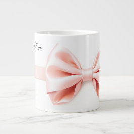 Rosa Schleifen-Kokette-Ästhetik Valentinstag Jumbo-Tasse