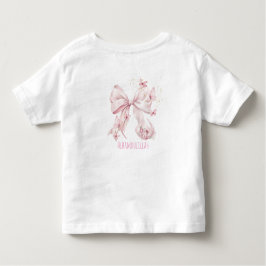 Rosa Schleifen Schmetterlinge Kleinkind T-shirt