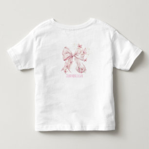 Rosa Schleifen Schmetterlinge Kleinkind T-shirt