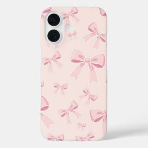 Rosa Schleifen Süße Kokette Cottage Chic iPhone 16 Hülle