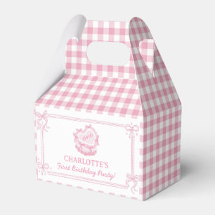 Rosa Schleifen-Torten-Geburtstags-Geschenkbox für Geschenkschachtel