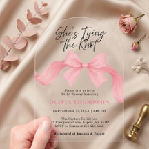 Rosa Schleifenbogen Sie heiratet bald Brautparty