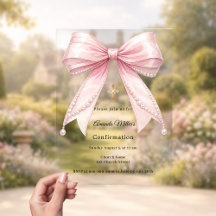 Rosa Schleifenperlen Mädchen eleganter Luxus Firmu