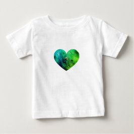 Rosa Schleim-Herz-Baby-T-Shirt Baby T-shirt