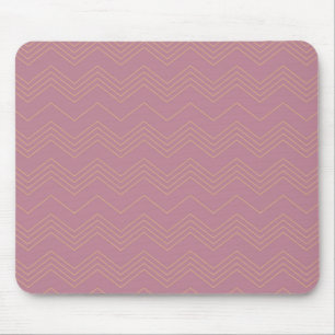 Rosa, schlichte, moderne, coole, trendige Zickzack Mousepad