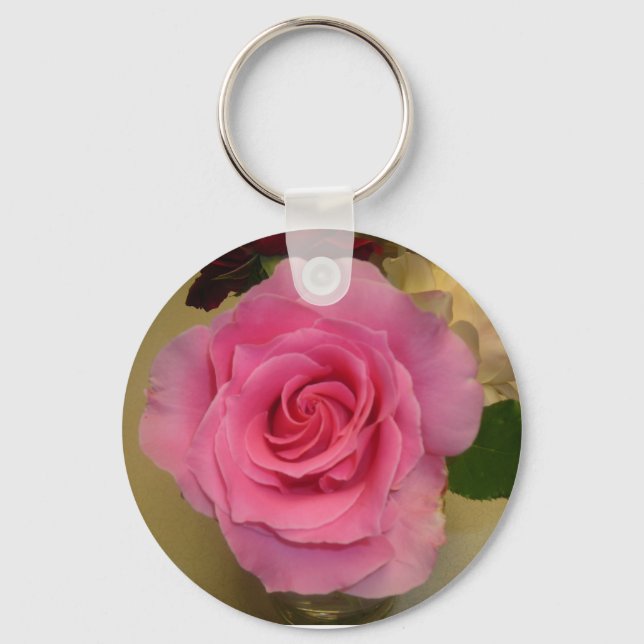 Rosa Schlüsselanhänger (Vorderseite)