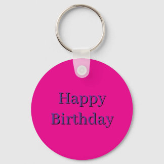 Rosa Schlüsselanhänger - Alles Gute zum Geburtstag