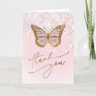 Rosa Schmetterling danke