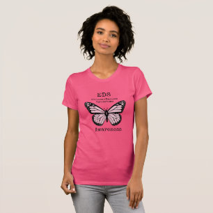 Rosa Schmetterling EDS Bewusstseinsshirt T-Shirt
