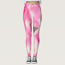 Rosa Schmetterling Leggings