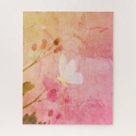 Rosa Schmetterling Puzzle