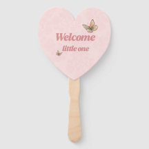 Rosa Schmetterling Willkommen Kleines Baby Shower