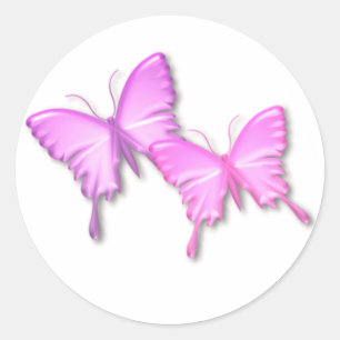Rosa Schmetterlinge Design Sticker