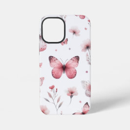 Rosa Schmetterlinge iPhone 12 Mini Hülle