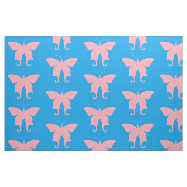 Rosa Schmetterlinge Stoff (Fat Quarter (45,7 x 55,9 cm))