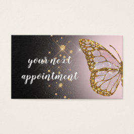 Rosa Schmetterlingskarte