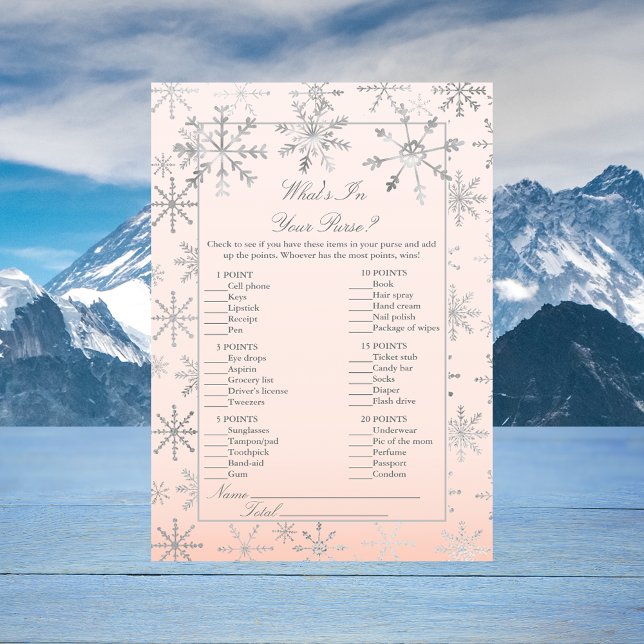 Rosa Schneeflocke Was in deinem puren Duschspiel i Einladung (Von Creator hochgeladen)