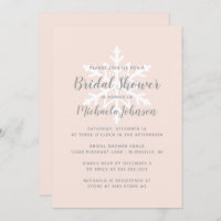 Rosa Schneeflocken Brautparty