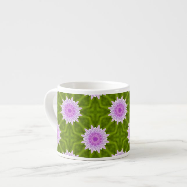 Rosa Schneeflocken Tasse (Vorderseite Links)