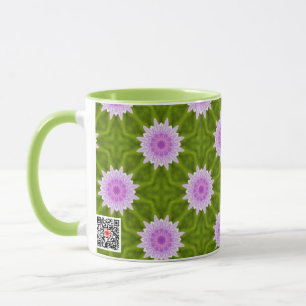 Rosa Schneeflocken Tasse