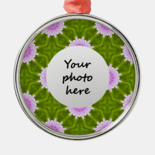 Rosa Schneeflocken Weihnachtsbaumschmuck Silbernes Ornament