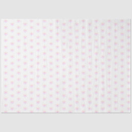 Rosa Schneeflocken Weihnachtszettel Seidenpapier