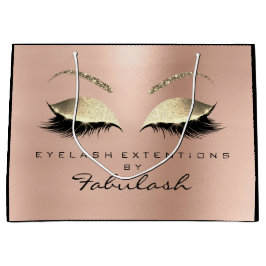 Rosa Schnürsenkel Blush Makeup Minimales Branding Große Geschenktüte