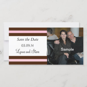 Rosa Schokoladen Save-the-Date-Ankündigung Save The Date