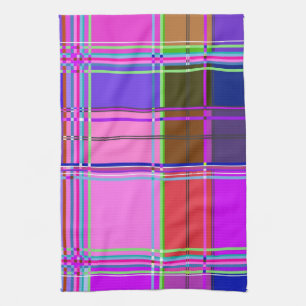 Rosa Schottenstoff-Muster Tuch Madras